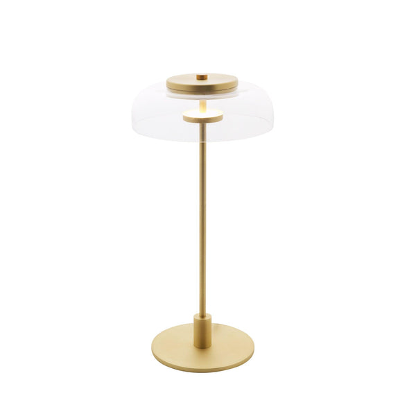 modern brass glass led table lamp