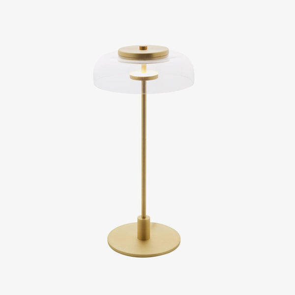 modern brass glass led table lamp