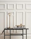 modern brass glass led table lamp