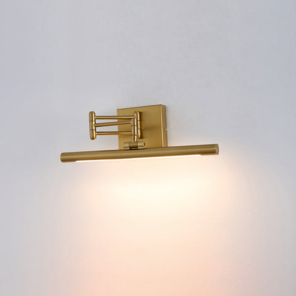 modern brass iron pc led wall lamp