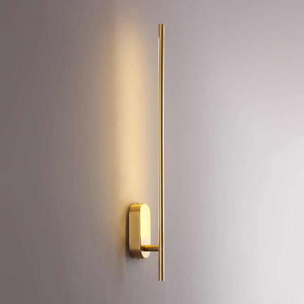 modern brass iron stick plug in wall sconce