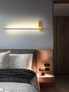 modern brass iron stick plug in wall sconce