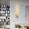 modern brass iron stick plug in wall sconce