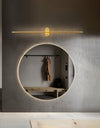 modern brass iron stick plug in wall sconce