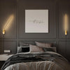 modern brass iron stick plug in wall sconce