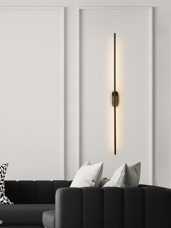 modern brass iron stick plug in wall sconce