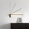 modern brass iron stick plug in wall sconce