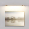modern brass linear led vanity wall light