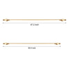 modern brass linear led vanity wall light