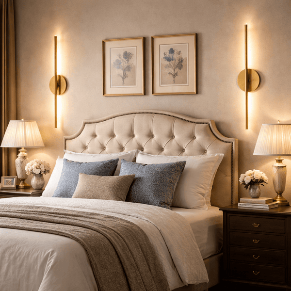 modern brass linear rechargeable wall sconce