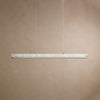 modern brass spanish alabaster linear chandelier