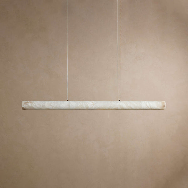 modern brass spanish alabaster linear chandelier