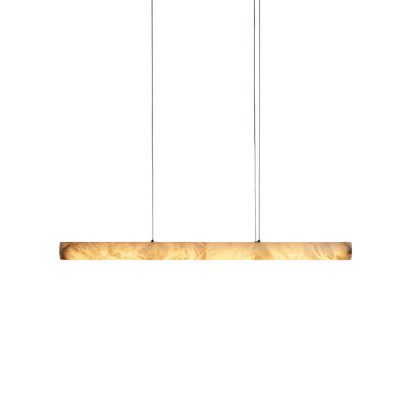 modern brass spanish alabaster linear chandelier