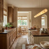modern brass spanish alabaster linear chandelier