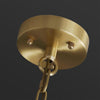 modern brass tiered alabaster chandelier