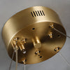 modern brass white alabaster chandelier