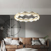 modern brass white alabaster led chandelier