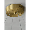 modern brass white alabaster led chandelier