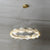 modern brass white alabaster led chandelier