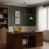 modern brass white aluminum linear chandelier