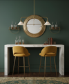 modern brass white aluminum linear chandelier