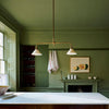 modern brass white aluminum linear chandelier