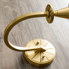 modern brass white fabric charleston wall sconce