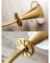 modern brass white fabric charleston wall sconce
