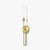 modern brushed gold glass tube wall sconce