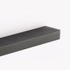 modern brushed silver aluminum rectangle led vanity light