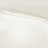 modern brushed silver aluminum rectangle led vanity light