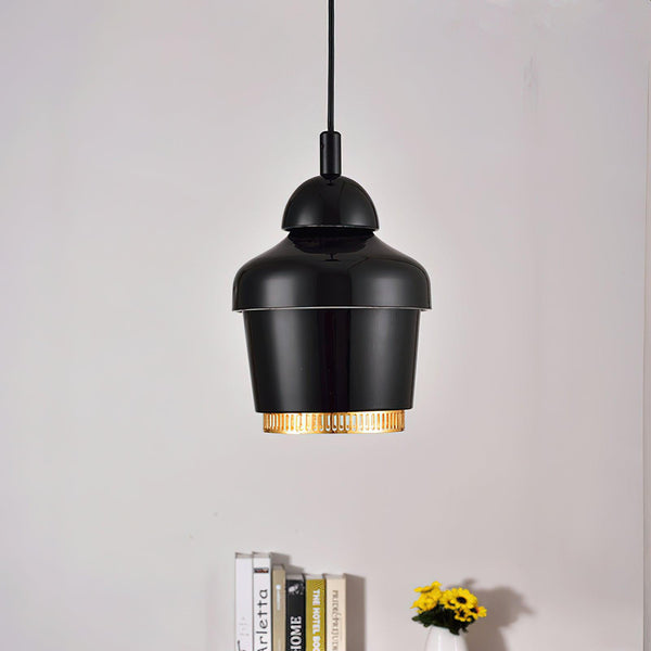 modern carbon steel bell pendant lamp