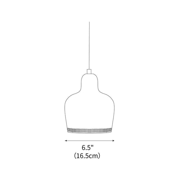 modern carbon steel bell pendant lamp
