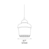 modern carbon steel bell pendant lamp