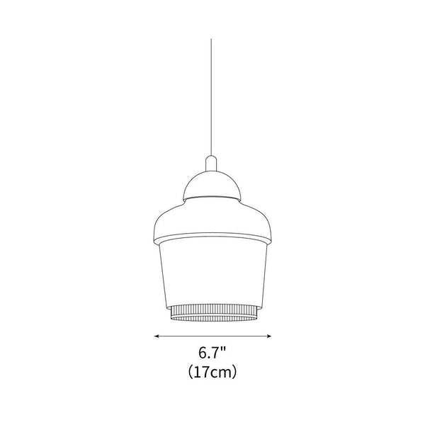 modern carbon steel bell pendant lamp