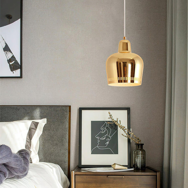 modern carbon steel bell pendant lamp