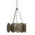 modern champagne mirrored glass oval chandelier