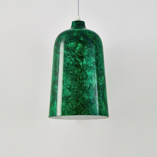 modern charcoal black iron tapered pendant lamp