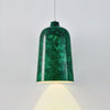 modern charcoal black iron tapered pendant lamp