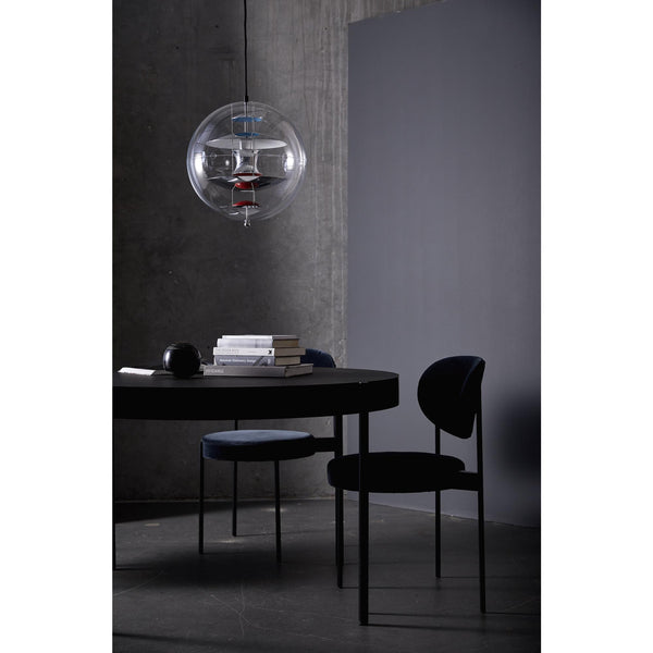modern chrome acrylic globe pendant light