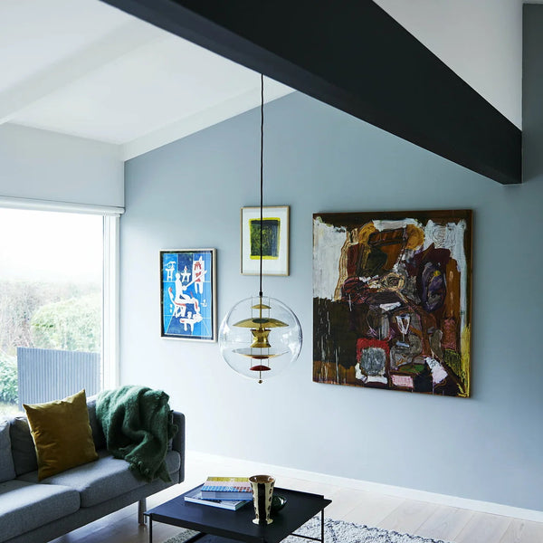 modern chrome acrylic globe pendant light