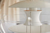 modern chrome acrylic globe pendant light