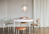 modern chrome acrylic globe pendant light