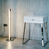 modern chrome acrylic sculpture led floor lamp