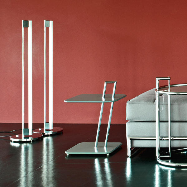 modern chrome acrylic sculpture led floor lamp