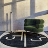 modern chrome acrylic sculpture led floor lamp