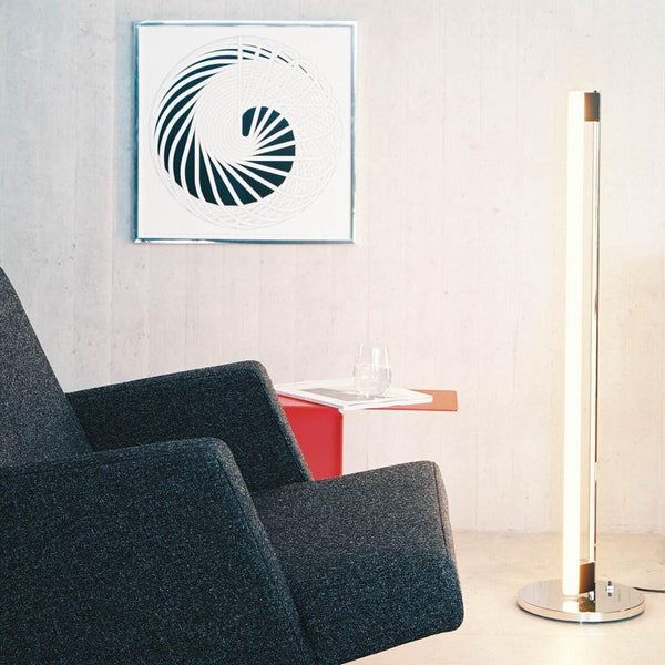 modern chrome acrylic sculpture led floor lamp