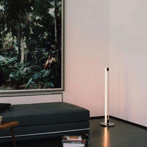 modern chrome acrylic sculpture led floor lamp