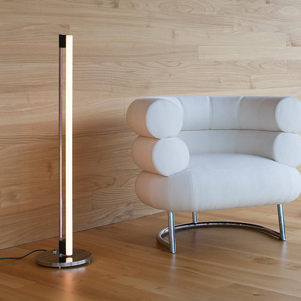 modern chrome acrylic sculpture led floor lamp