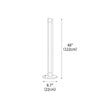modern chrome acrylic sculpture led floor lamp